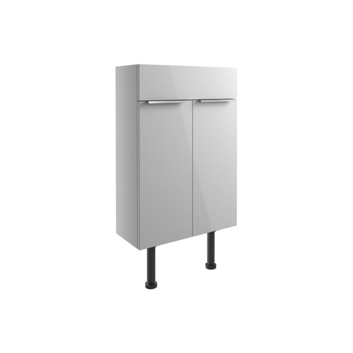 Avon Slim Vanity Unit (Basin Not Included) 500mm - Light Grey Gloss