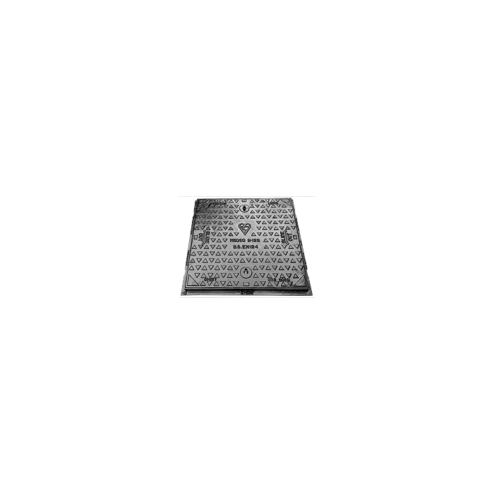 Wrekin B125 Solid Top Slide Out Ductile Iron Cover & Frame - 600 x 450 x 40mm