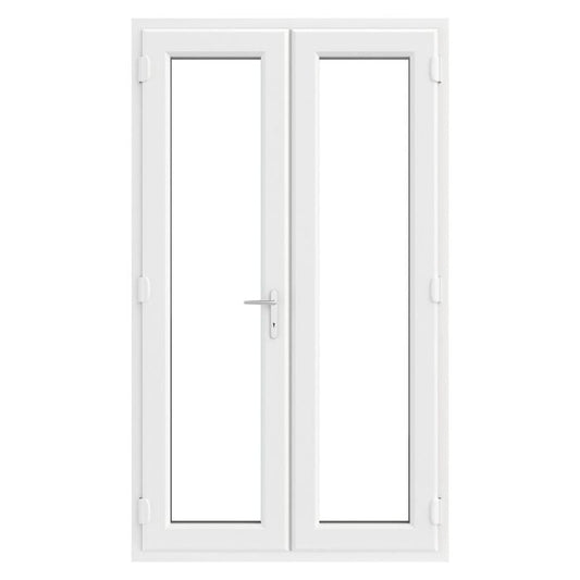 Crystal Triple Glazed French Doors 1290 x 2090mm - White