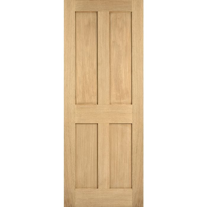 LPD London 4P Internal Fire Door 1981 x 762mm Unfinished Oak