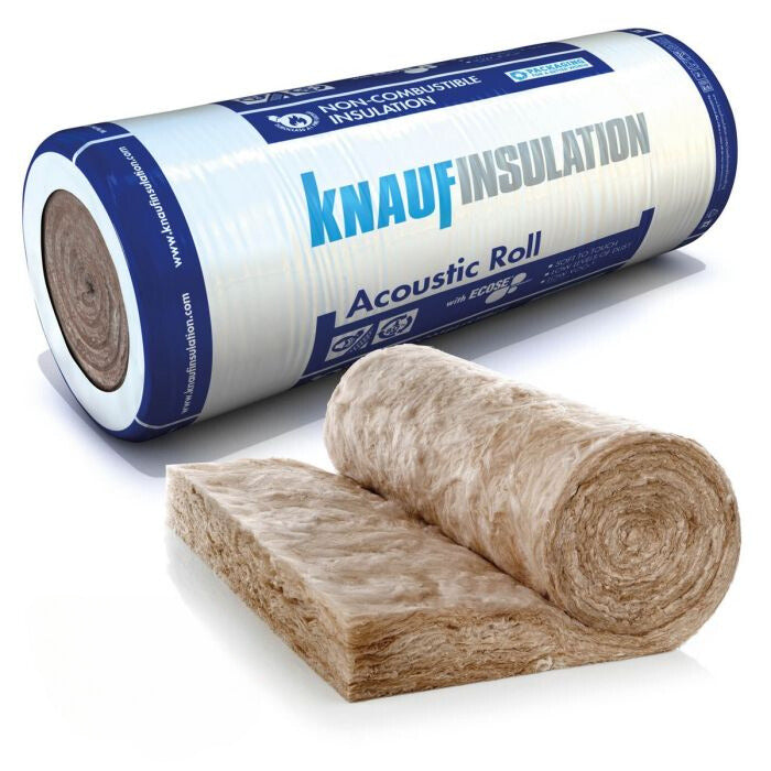 Knauf Acoustic Roll Insulation 50mm x (2x600mm) x 13.5m (16.2m2)