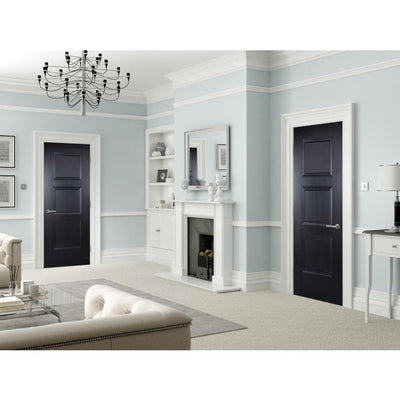 LPD Amsterdam 3P Internal Door 1981 x 838mm Black Primed Plus