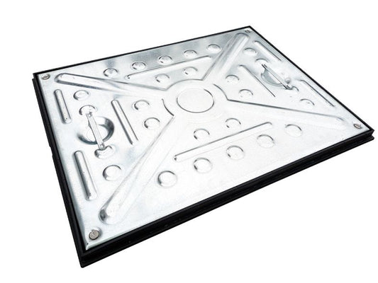 Domestic 10tn Steel Solid Top Cover - 600 x 450 x 25mm