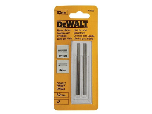DeWalt DT3906-QZ TCT Reversible Planer Blades 82mm (Pack of 2)
