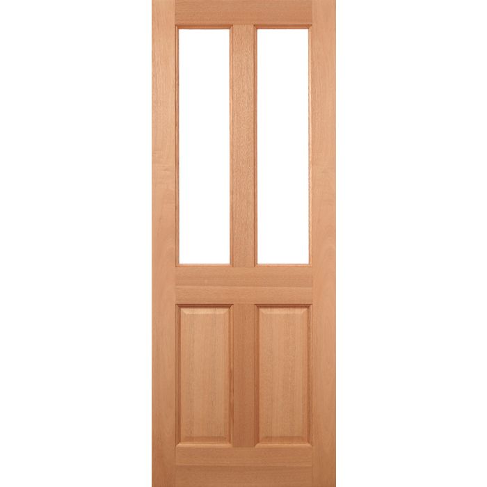 LPD Malton 2L Frosted Glazed External Door 1981 x 762mm Unfinished Hardwood