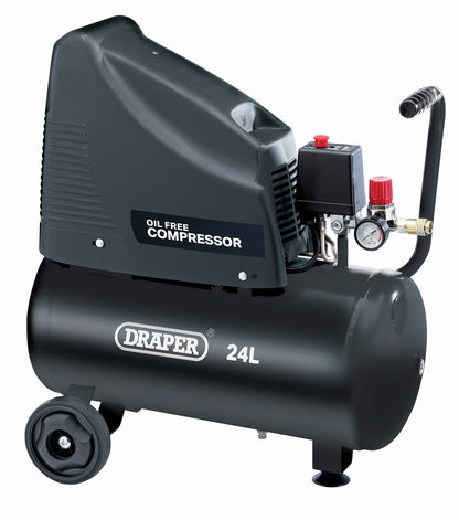 Draper Oil Free Compressor 24ltr with 5 Piece Kit