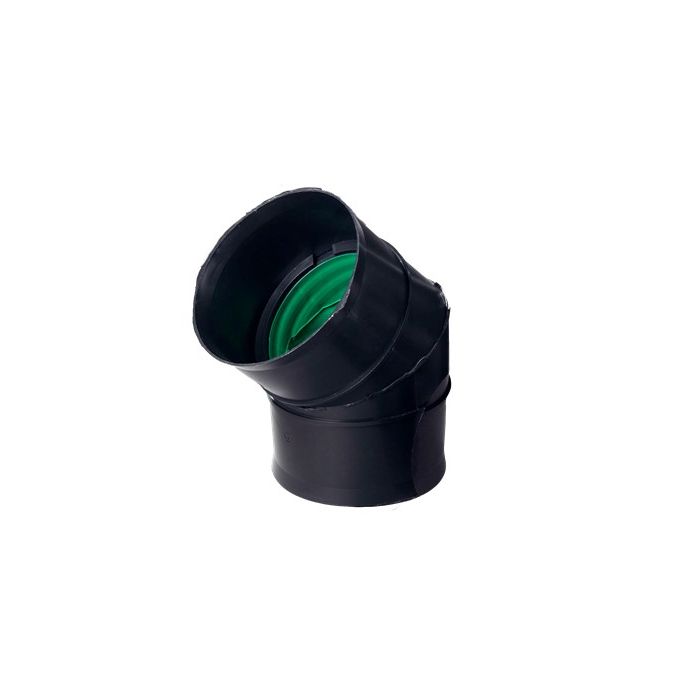 Naylor MetroDrain HDPE Bend 45deg - 300mm - Black & Green