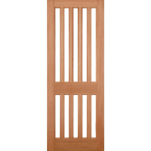 LPD Windsor 10L Glazed M&T External Door 1981 x 762mm Unfinished Hardwood
