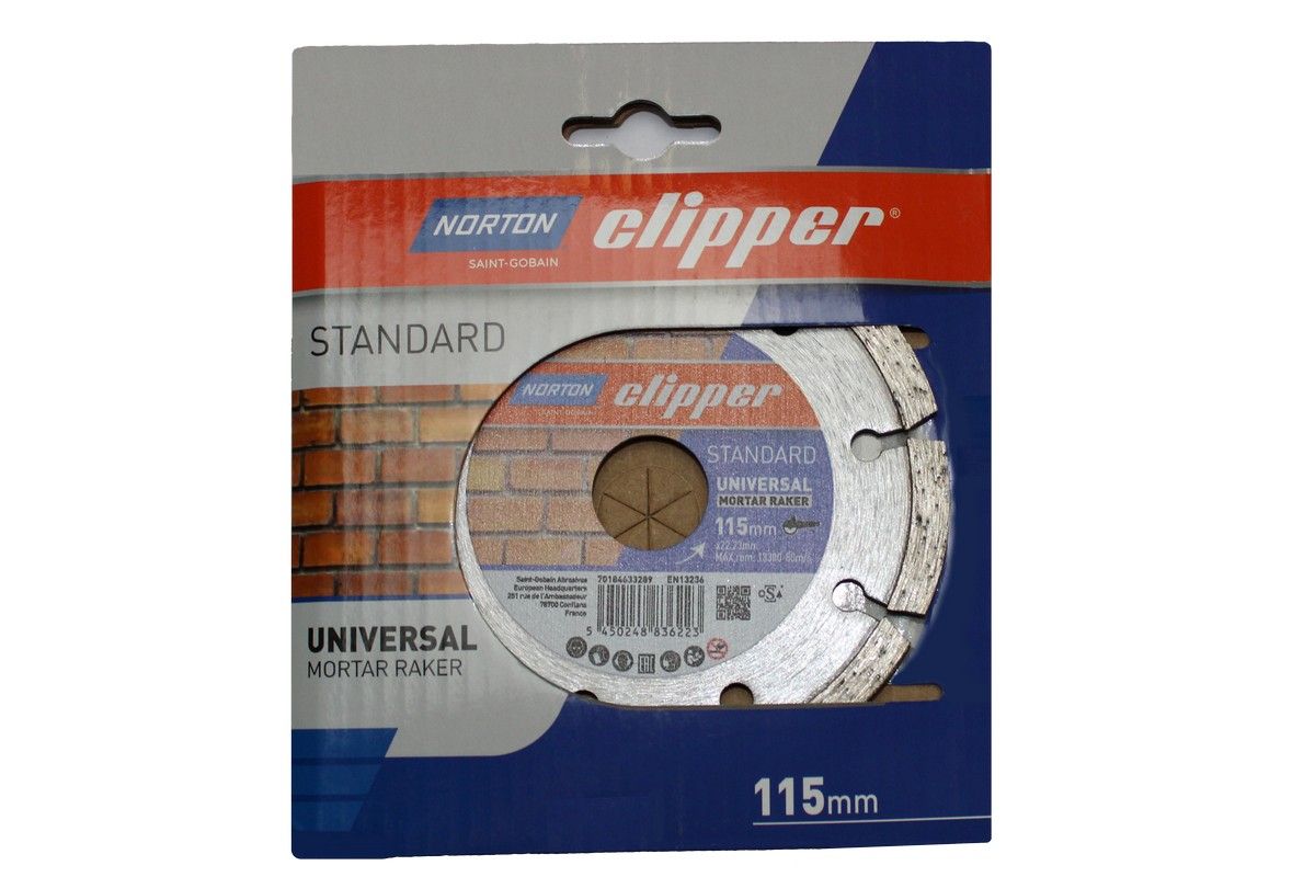 Norton Clipper Standard Mortar Raker 115 x 22.23mm