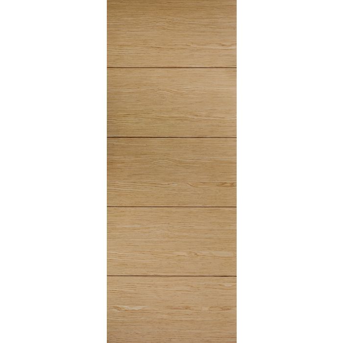 Lille Solid Core Internal Door - Prefinished - 1981 x 686mm Oak OLILLE27