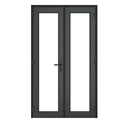 Crystal uPVC French Door (Left Hand Master) incl. 150mm Cill 1690 x 2090mm Clear - Grey External/White Internal
