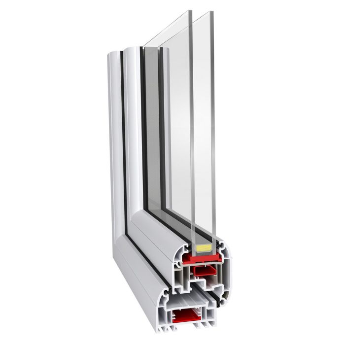 Crystal uPVC Sliding Patio (Right to Left) incl. 150mm Cill 2090 x 2090mm Clear - Grey External/White Internal
