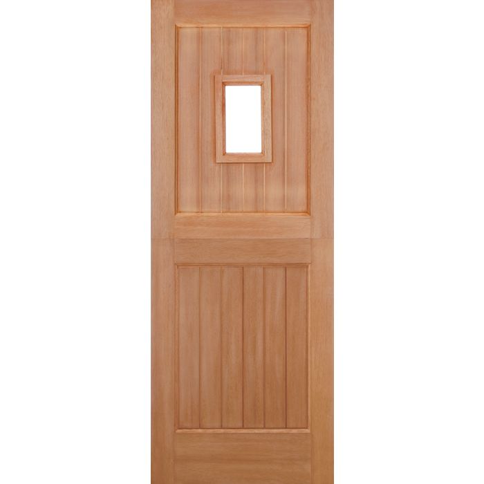 LPD Stable 1L Straight Top M&T External Door 1981 x 762mm Unfinished Hardwood