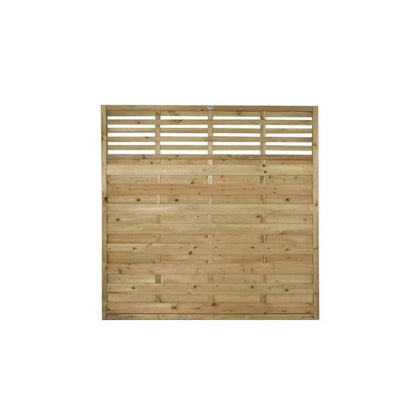Forest Decorative Kyoto Fence Panel 1.8m x 1.8m Treated Timber (Pack of 3)