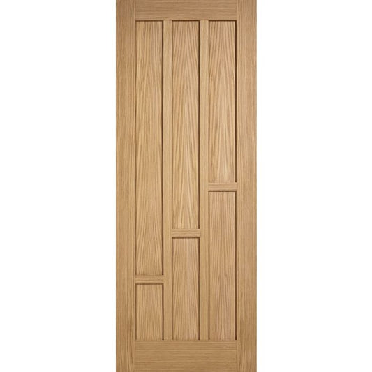 Coventry Solid Core Internal Door - Unfinished - 6P 1981 x 838mm Oak COVOAK33