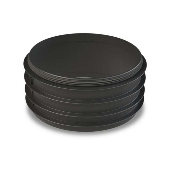 Polypipe Side Riser with Seal - 320mm dia/135mm high - Black - UG466