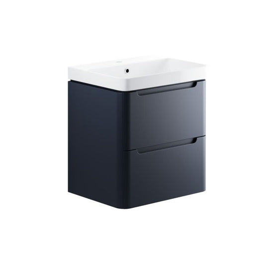 Stanton 2 Drawer Wall Hung Unit & Basin H662 x W605 x D460mm