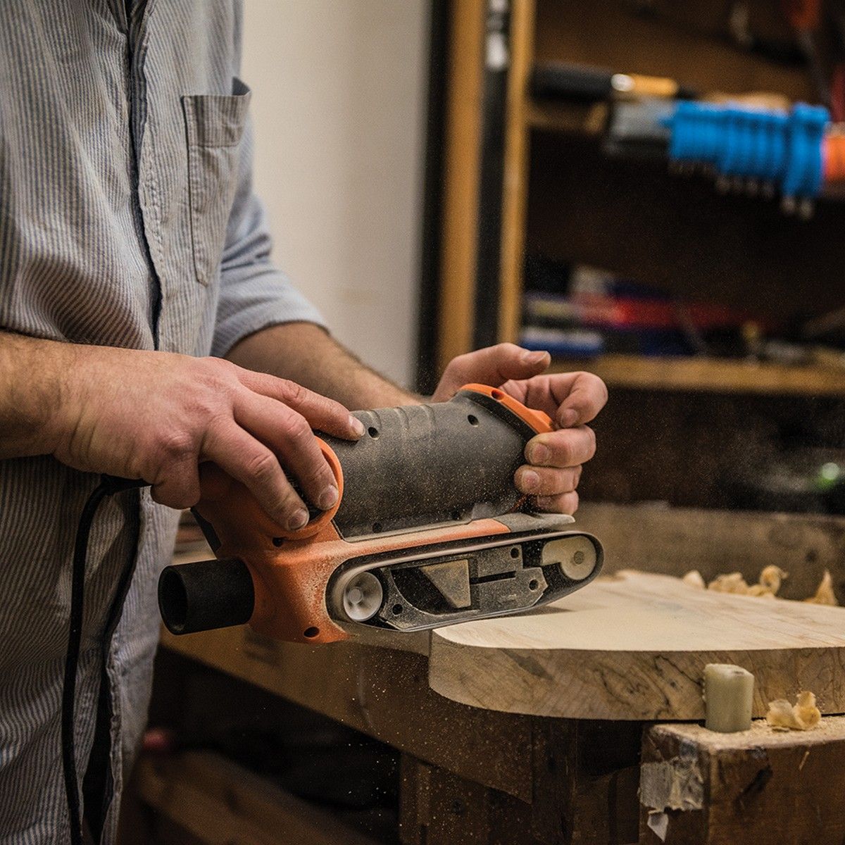 Triton 450W Palm Belt Sander 64mm