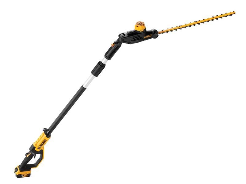 DeWalt DCMPH566P1-GB XR Pole Hedge Trimmer 18V 1 x 5.0Ah Li-ion