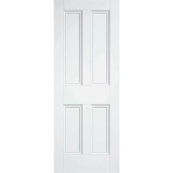 Nostalgia Solid Core Internal Door - Primed - 4P Bolectional Moulds 1981 x 762mm White WFNOS4P30