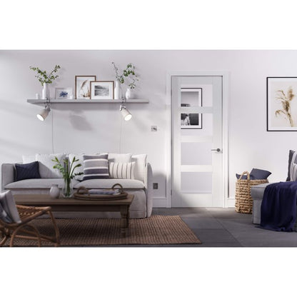 LPD Shaker 4L Glazed Internal Door 1981 x 686mm Primed White