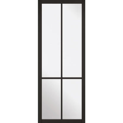 LPD Liberty 4L Glazed Internal Door 1981 x 762mm Black Primed