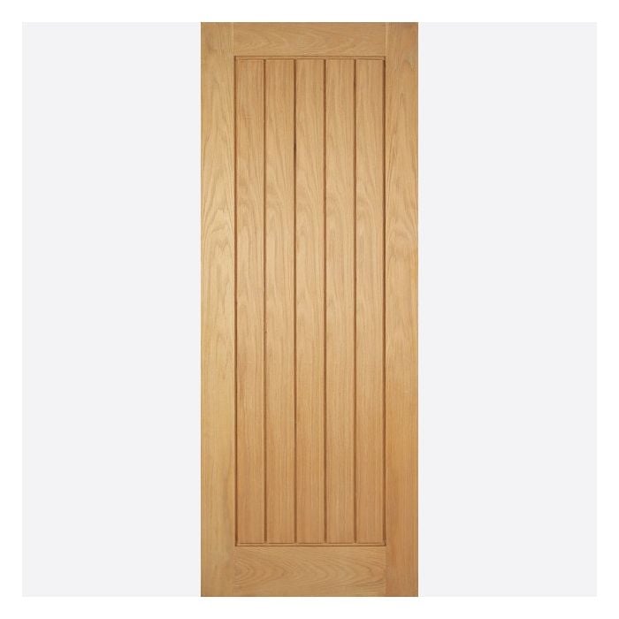 Belize Solid Core Internal Door - Unfinished - 1981 x 686mm Oak OBEL27