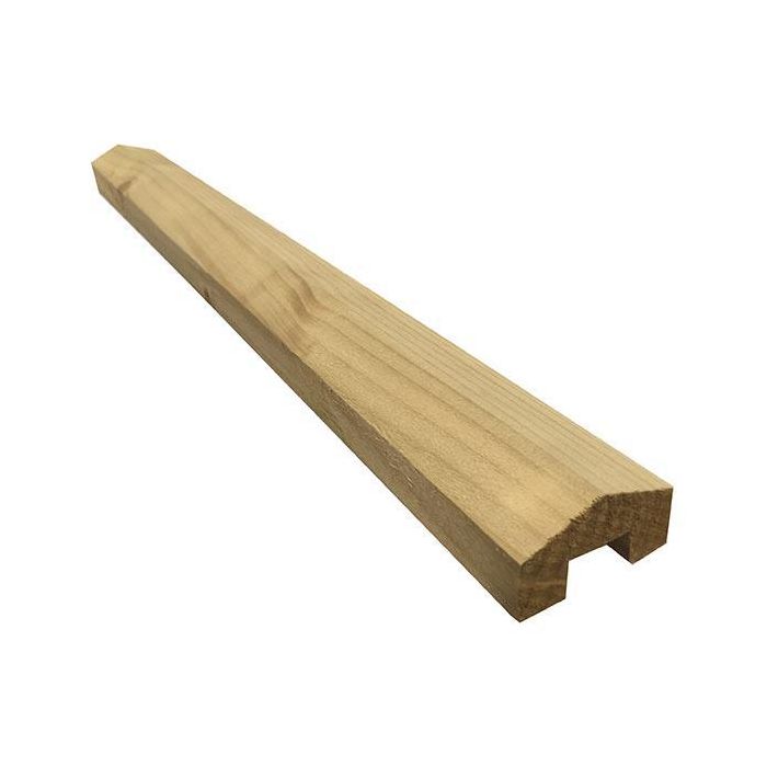 Rebated Treated Fence Capping 38 x 63 x 3600mm (10 x 25mm Rebate) Green