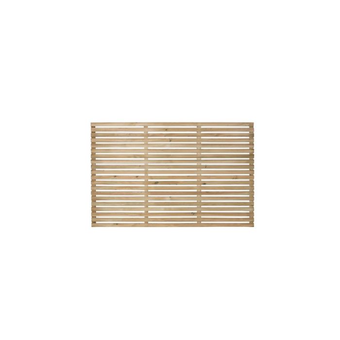 Forest Contemporary Slatted Fence Panel 1.8m x 1.2m Treated Timber (Pack of 5)