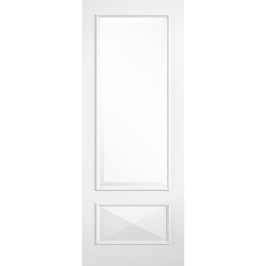LPD Knightsbridge 1L Clear Bevelled Glazed Internal Door 1981 x 838mm White Primed Plus