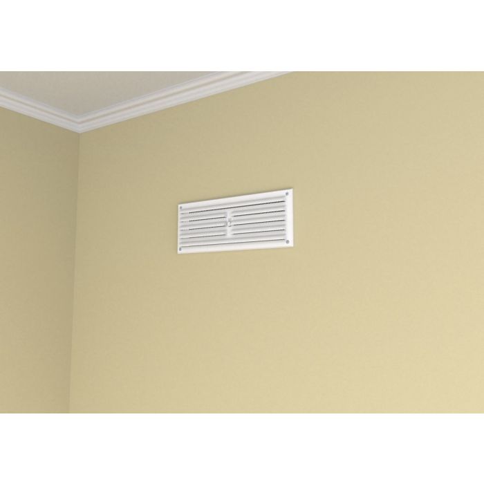 Timloc Internal Hit & Miss Grille Vent 9x3 White Plastic