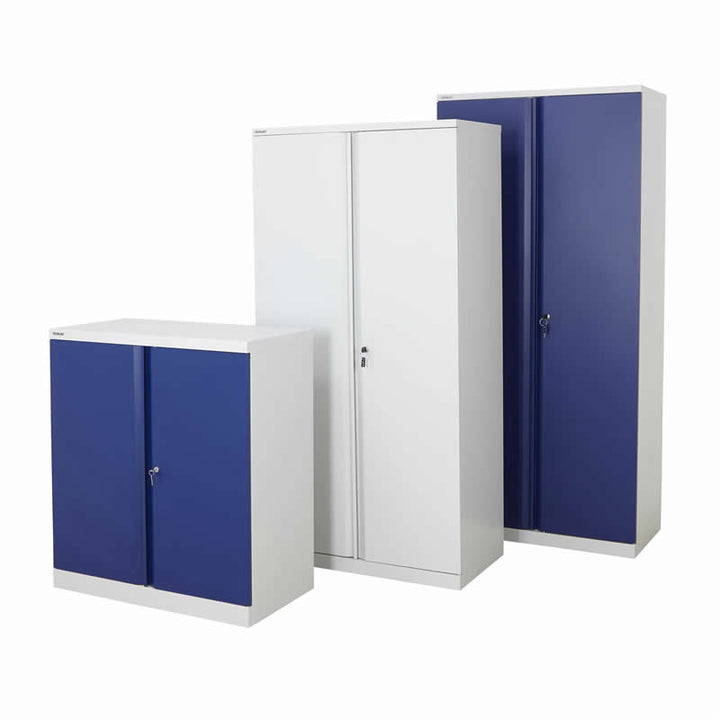 Bisley Office Cupboards - 1016 High with 2 Shelves