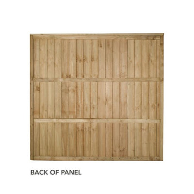 Forest Pressure Treated Closeboard Fence Panel 6ft x 5ft 6in (1.83m x 1.7m) - Pack of 5