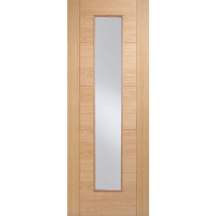 Vancouver Solid Core Internal Door - Prefinished - Long Light 1981 x 838mm Oak OVANLL33