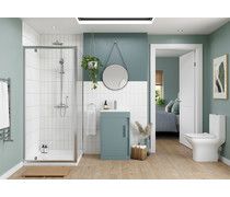 Farnham 510mm Wall Hung Unit (Basin Included) - Matt Sea Green