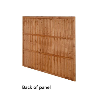 Forest Closeboard Fence Panel 6ft x 5ft 6in (1.83m x 1.7m) - Pack of 3