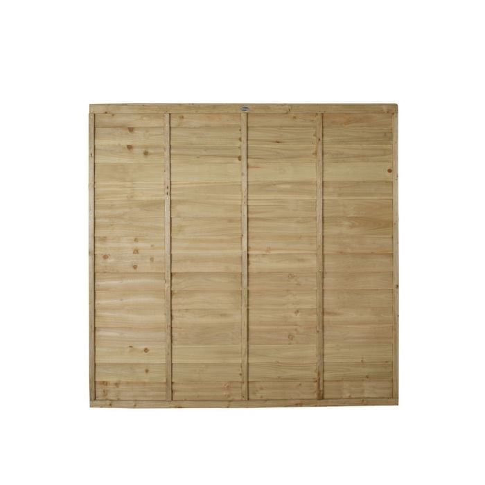 Forest Pressure Treated Superlap Fence Panel 6ft x 5ft 6in (1.83m x 1.68m) - Pack of 3