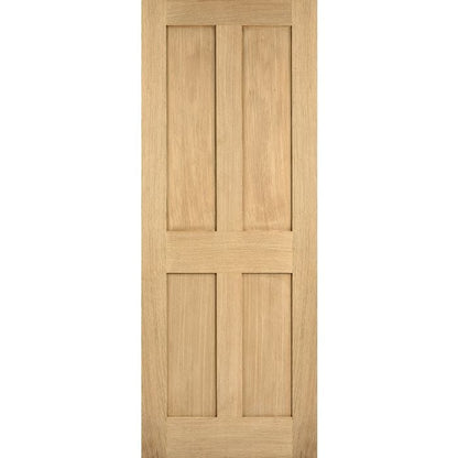 LPD London 4P Internal Door 1981 x 838mm Unfinished Oak