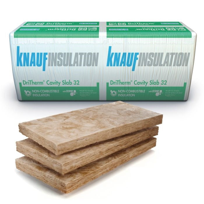 Knauf Insulation Dritherm Cavity Slab 32 (Ultimate) 100 x 455 x 1200mm (3.28m2) Pack of 6