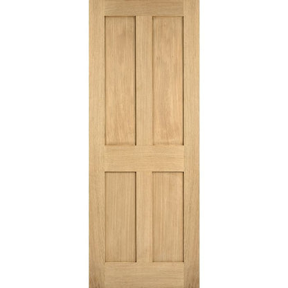 LPD London 4P Internal Door 1981 x 610mm Unfinished Oak