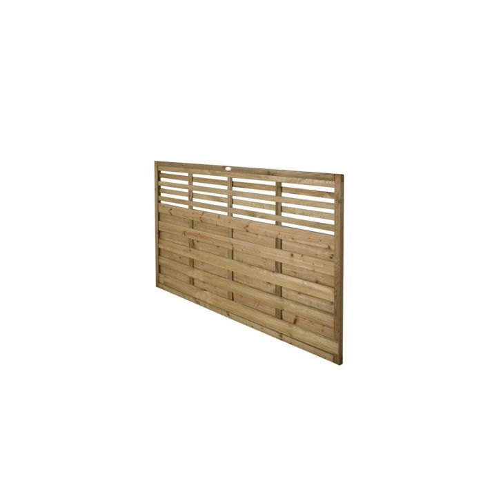 Forest Decorative Kyoto Fence Panel 1.8m x 1.2m Treated Timber (Pack of 3)