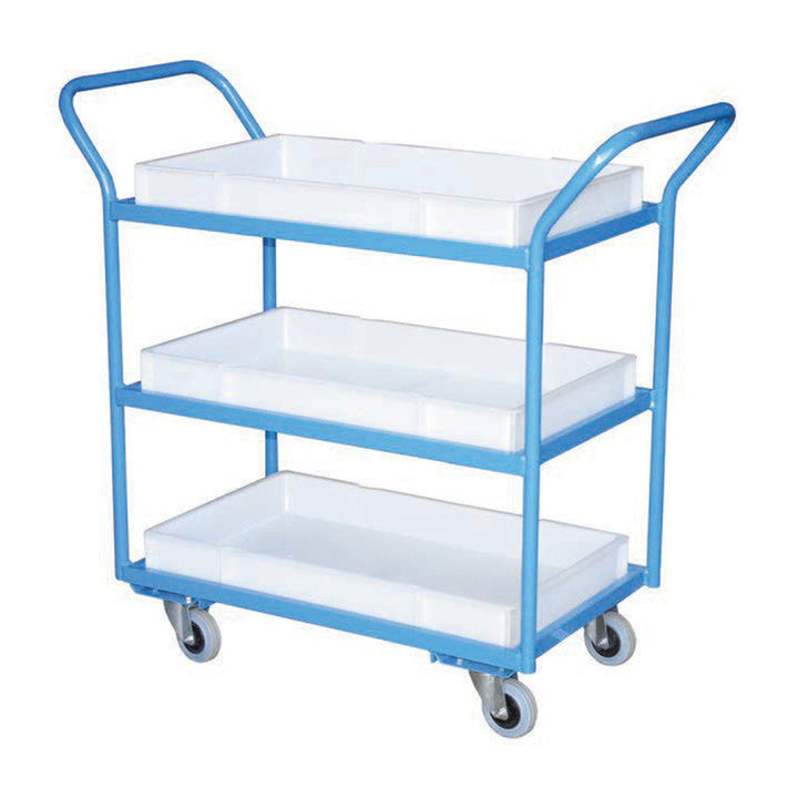 3 TRAY TROLLEY - Steel Trays