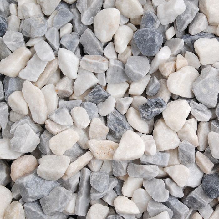 Long Rake Spar 20mm Polar Ice Chippings - Bulk Bag